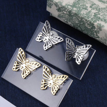 2024 Trend New In Pearl Earrings For Womens Luxury Fashion Jewelry For Women Butterfly Earing Date Party Birthday Gift - Sri sampi