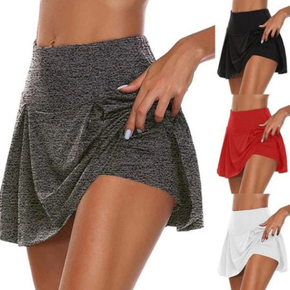 Women Sport Shorts Skirts Summer Breathable Casual Fitness Quick Drying Running Skort Female Active Athletic Yoga Fitness Skirt