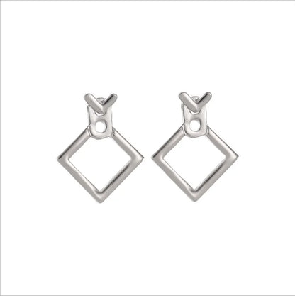 Hot Trendy Cute Nickel Free Earrings Fashion Jewelry  Earrings Square Stud Earrings For Women Brincos Statement Earrings