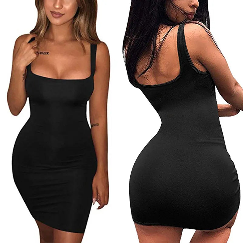 Summer Sexy Dress 2020 Bandage Backless Bodycon Sleeveless Evening Party Club Short Mini Ladies Dresses For Women Clothes