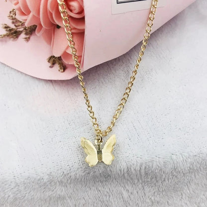 Bohemian Butterfly Necklace For Women Clavicle Choker Chain 2023 Fashion collares Jewelry Female Accessories