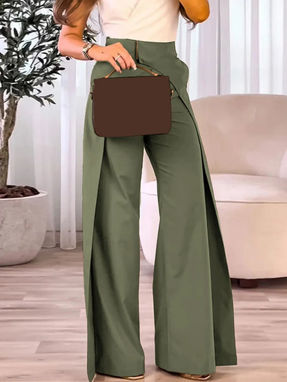 Women's Pants New Fashion Women's Casual Bottom High Waist