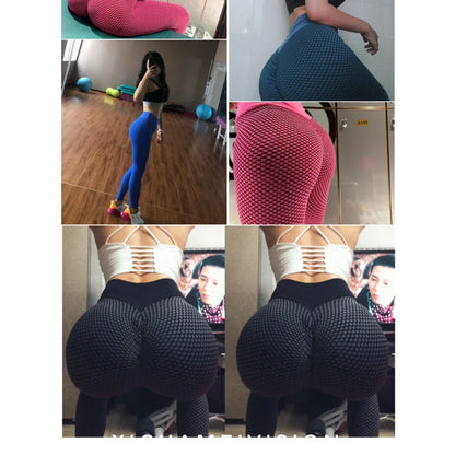 Moda Tik-Tok Ladies Vita alta Stretti Sport Allenamento Butt Lift Pantaloni Yoga Tik Tok Fitness Leggings personalizzati per le donne