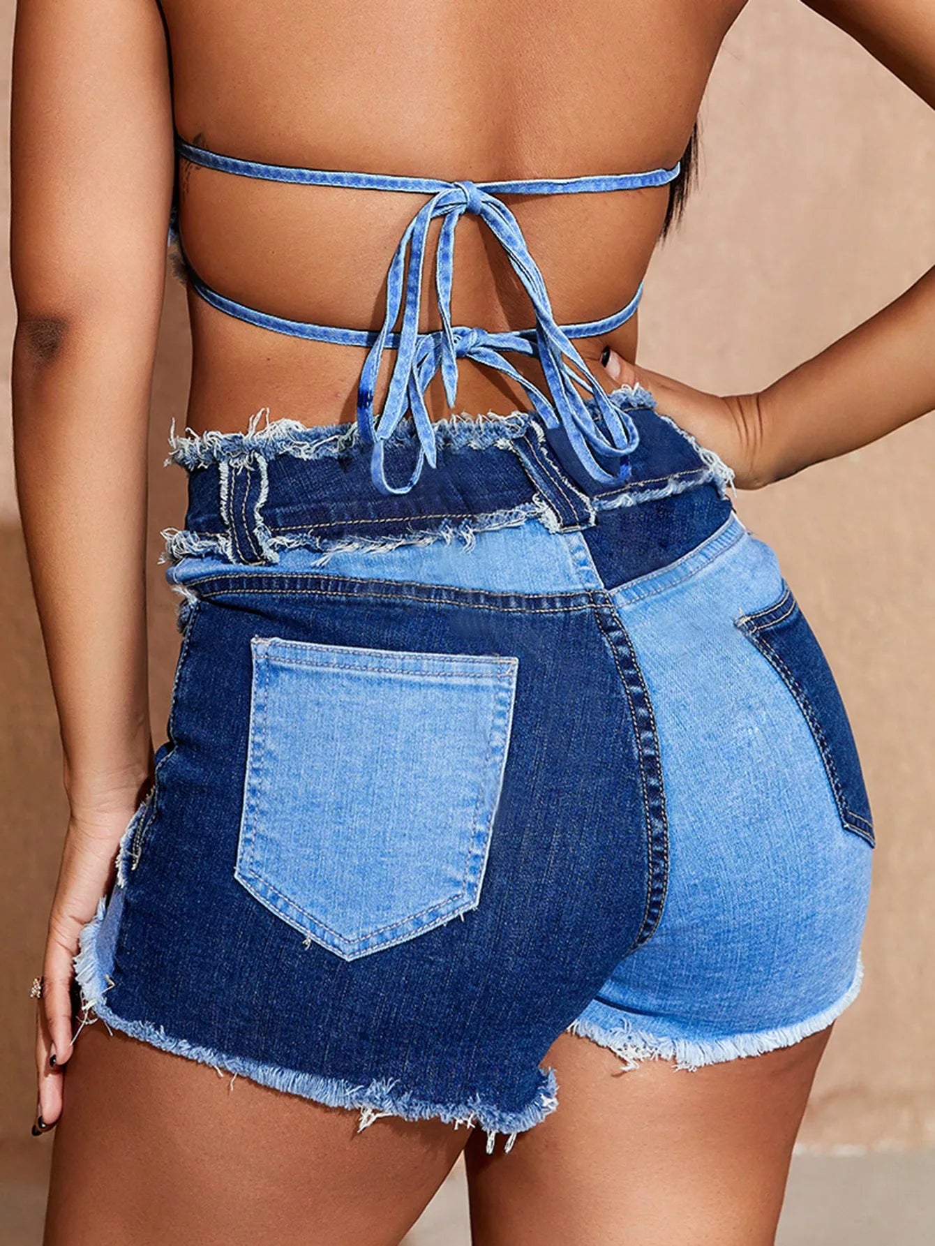 Straight Denim Shorts