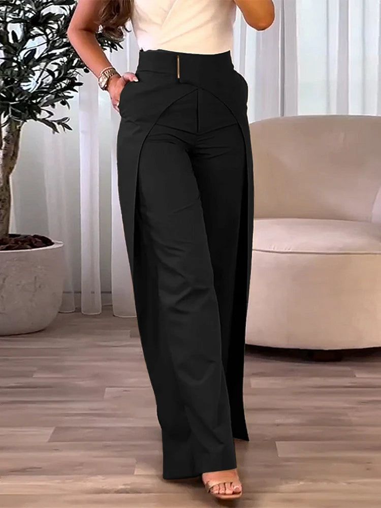 Women's Pants New Fashion Women's Casual Bottom High Waist