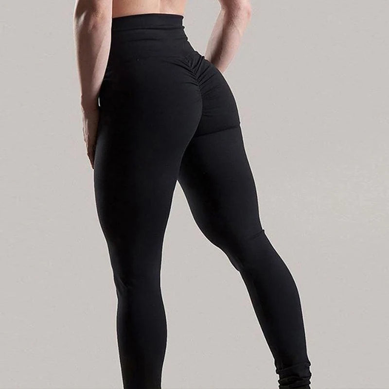 Women Leggings High Quality Polyester High Waist Push Up Elastic Workout Fitness Sexy Pants Bodybuilding Casual Legging Clothing - Sri sampi