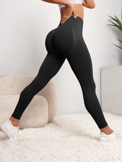 Women Seamless Hip Lifting Women Seamless Sports Leggings High Waist Fitness Leggings Push Up Yoga Leggings Gym Clothing Sports