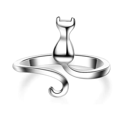 Anelli per gatti in argento sterling 925 per donne Gioielli di fidanzamento di lusso firmati Offerte femminili con spedizione gratuita Gioielli Chshine