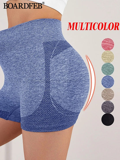 Women Shorts 2022 Summer High Waist Fitness Yoga Workout Leggings Lift Butt Elastic Female Casual Sport Seamless Running Shorts