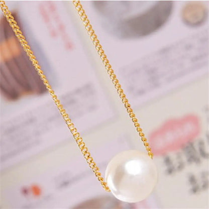 Simple Versatile Pearl Necklace Girl Cross Pendant Trendy Classic Metal Choker Necklace Women Girl Fashion Jewelry Gift Pendants