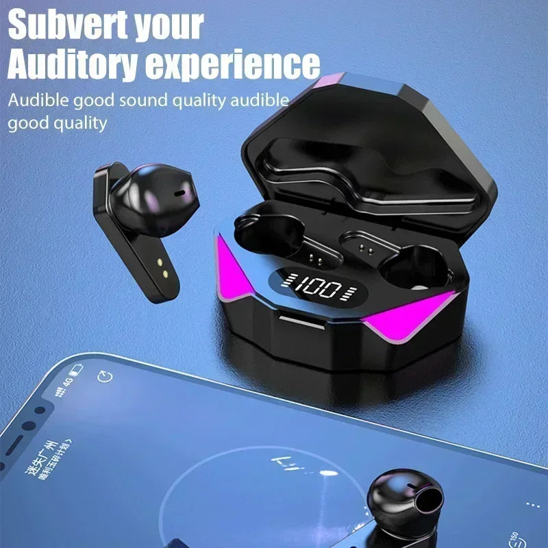 NEW X15 TWS Earphones Bluetooth Wireless Gamer Headphones 65ms Low Latency Earbuds fone Gamer Headset Gamer With Mic Handfree