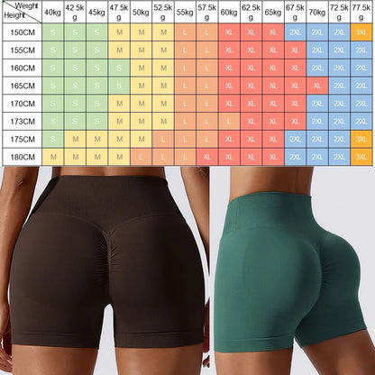 Cloud Hide Women Workout Yoga Shorts Fitness High Waist S-XXL Gym Tights Sports Seamless Trousers Quick Dry SEXY Butt Leggings