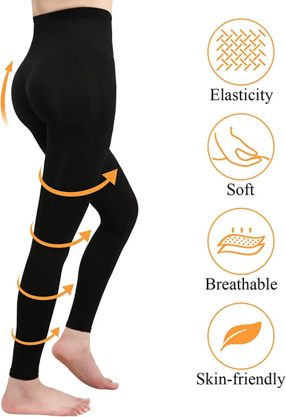 Leggings Women High Waist Shapewear Compression Leggings Leg Slimming Body ShaperTummy Control Panties Thigh Sculpting Slimmer