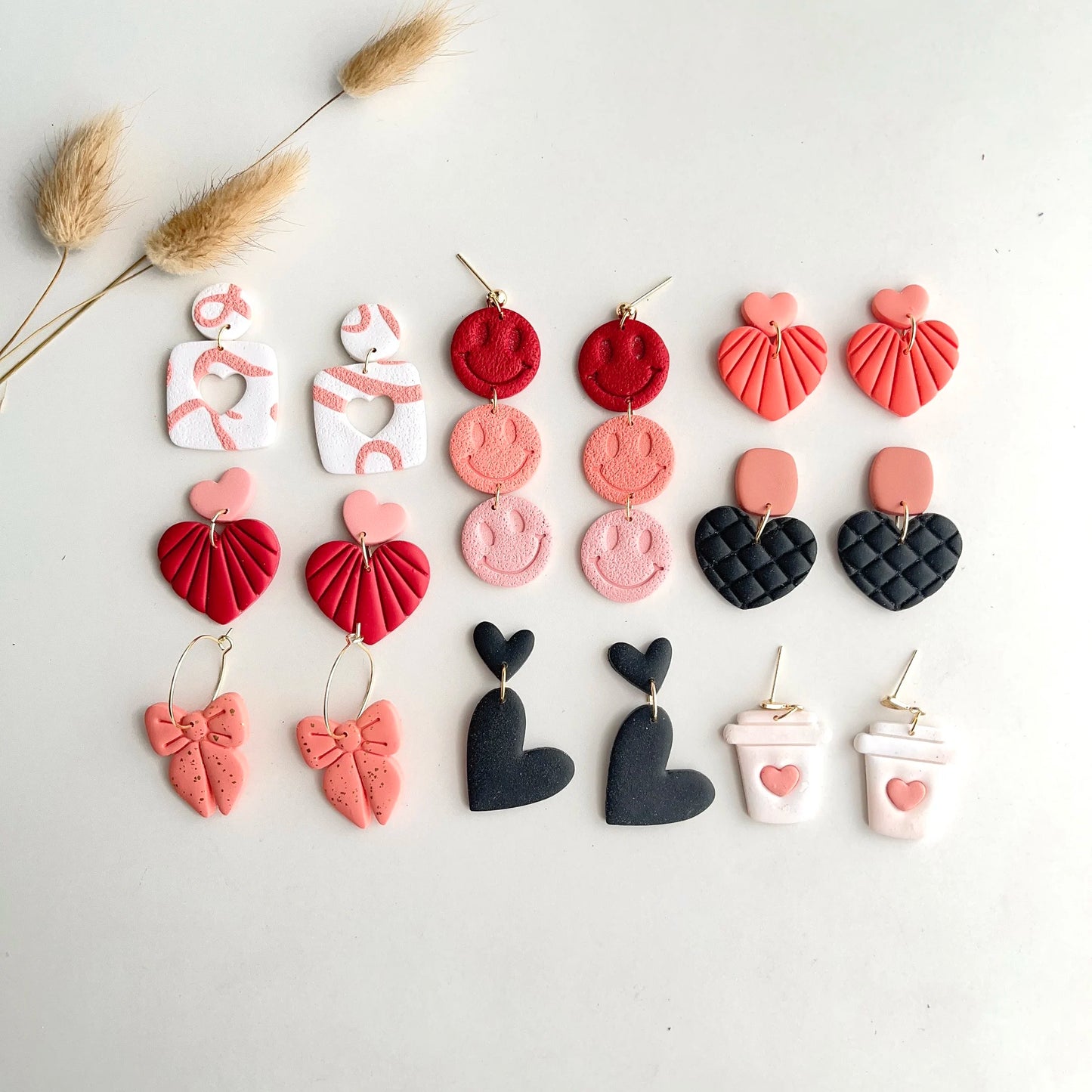 Love Heart Polymer Clay Cutters Valentine's Sweet Series Heart Shape Polymer Clay  Polymer Clay  Earrings Jewelry Cutter