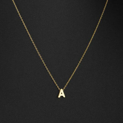 Necklaces for Women Chain Initial Charms Necklace Pendant Metal Letters for Jewelry Cut Letters Single Name Necklaces