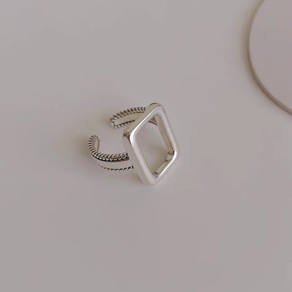 Fashion Silver Color Finger Rings Set for Women 2023 Hot Sale Creative Simple Irregular Geometric Party Jewelry Gift