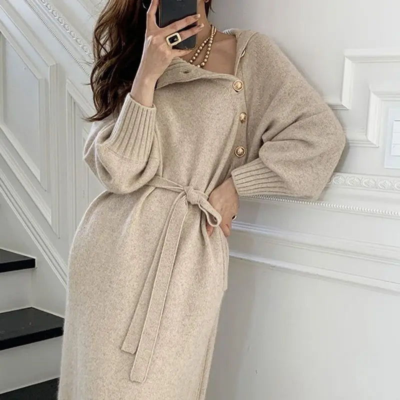 Clothes Bodycon Dresses for Women Solid Sexy Daring Knitted Long Maxi Evening Woman Dress Turtleneck Robe Korean Fashion Crochet