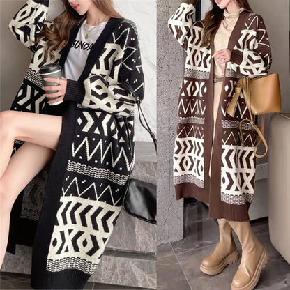 Maglioni da donna Cardigan Autunno Inverno Giacche lavorate a maglia Coreano Allentato Oversize Manica lunga Eleganza Dolce Cappotti casual Nuove nozioni di base 