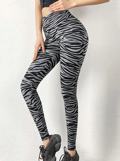 Leopard Printed Leggings Push Up Jogging High Waist Leggings Women