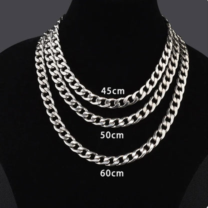 Collana di gioielli non sbiadita Girocollo Adesivi punk hip-hop Collo in metallo spesso per uomini e donne Catena alla clavicola alla moda