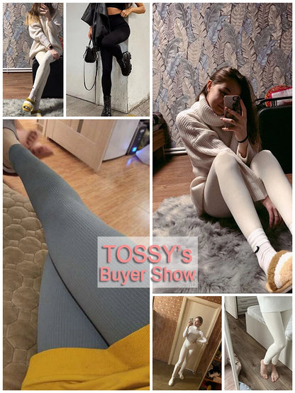 Tossy Ribbed Yoga Leggings Sports Tights Women Seamless Knit Yoga Pants