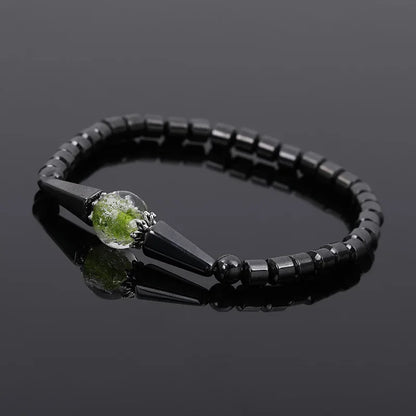 Cavigliera per perdita di peso in ematite Bracciale magnetico per calcoli biliari neri Terapia Artrite Sollievo dal dolore Cavigliere per assistenza sanitaria Gioielli unisex