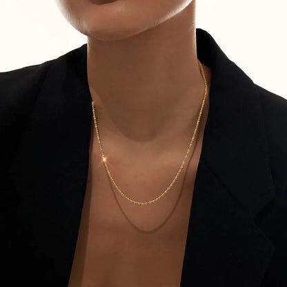 Popular Silver Colour Sparkling Clavicle Chain Choker Necklace Collar For Women Fine Jewelry Wedding Party Birthday Gifts 2023