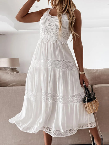 Summer White Dress For Woman 2023 Trendy Casual Beachwear Cover-ups Outfits New Boho Hippie Chic Long Maxi Dresses Elegant Party