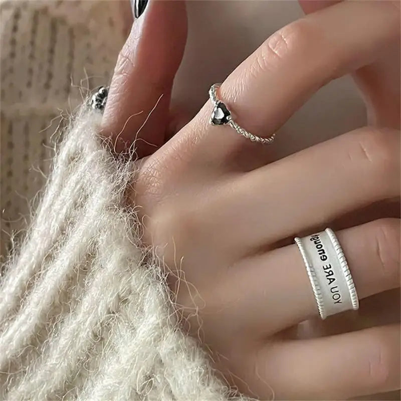 Electroplating Fashion Ring Comfortable To Wear Womens Fashion Rings Popular Accessories Must Have One Size Fits All Alloy Ring