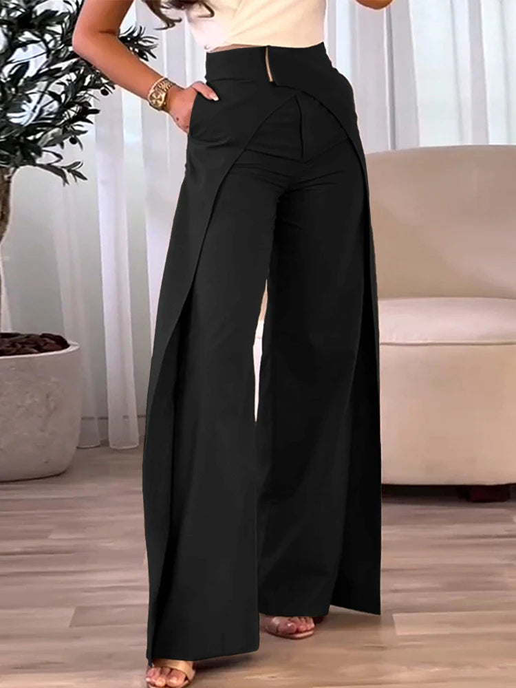 Women's Pants New Fashion Women's Casual Bottom High Waist