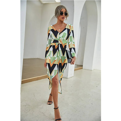 Women Elegant Bodycon Evening Party Long Dresses 2023 Autumn Winter Sexy High Spilt Long Sleeve Office Lady Maxi Dress Vestidos