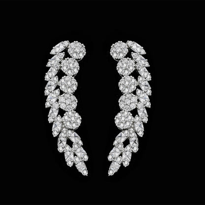 2023 New 4-piece Cubic Zirconia Women's Jewelry Necklace Earrings Bracelet Rings Bridal Wedding Jewelry Set