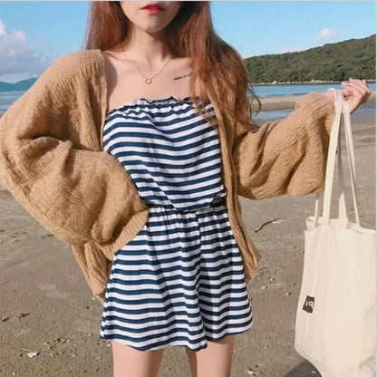 Cardigan for Women Summer Crop Knit Cardigan Y2k Sweater Women Loose Coat Kardigan Sweter Cardigans Korean Cropped Cardigan