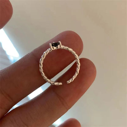 Electroplating Fashion Ring Comfortable To Wear Womens Fashion Rings Popular Accessories Must Have One Size Fits All Alloy Ring