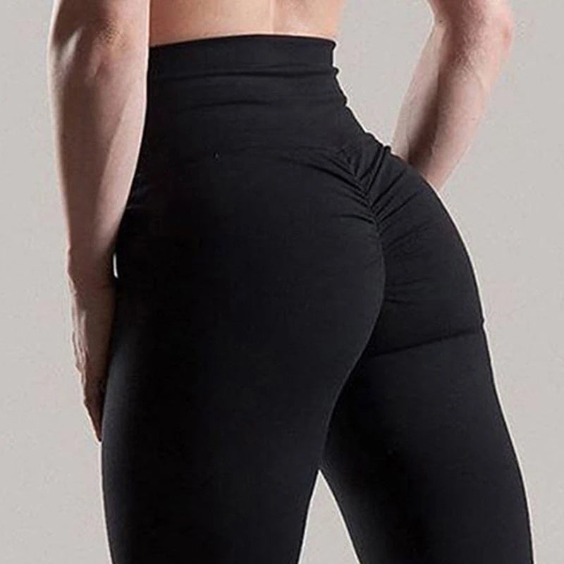 Women Leggings High Quality Polyester High Waist Push Up Elastic Workout Fitness Sexy Pants Bodybuilding Casual Legging Clothing - Sri sampi