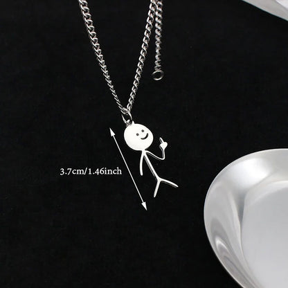 Collar divertido Stickman