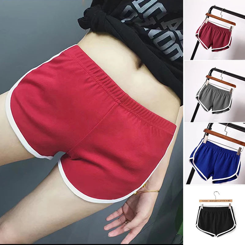 Fashion Stretch Waist Woman High Waist Casual Shorts Black White Short Harajuku Beach Sexy Yoga Short Women Clothing Sport Pants