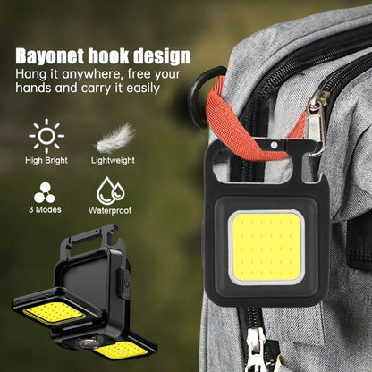 Luz de trabajo portátil Luz de camping Lámpara de doble cara impermeable