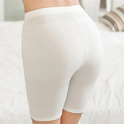 Women Elastic Shorts Casual High Waist Tight Fitness Slim Skinny Bottoms Summer Solid Sexy White Black Cycling Shorts Sweatpants