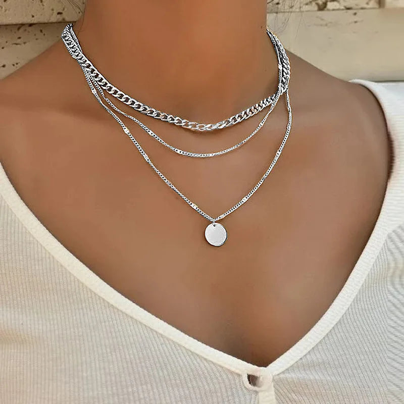 Vintage Necklace on Neck Chain Women's Jewelry Layered Accessories for Girls Clothing Aesthetic Gifts Fashion Pendant 2022