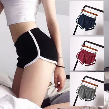 Fashion Stretch Waist Woman High Waist Casual Shorts Black White Short Harajuku Beach Sexy Yoga Short Women Clothing Sport Pants