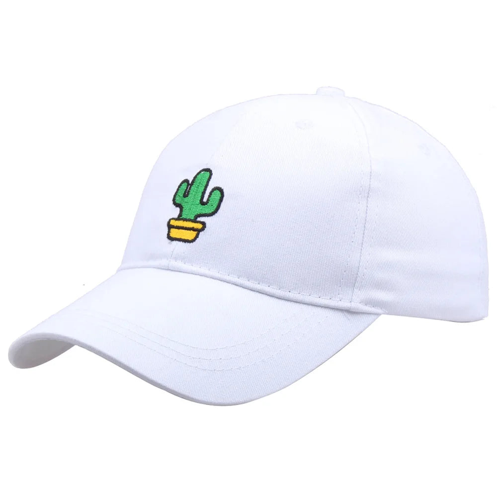 Gorra de Béisbol con Bordado de Cactus de Otoño.