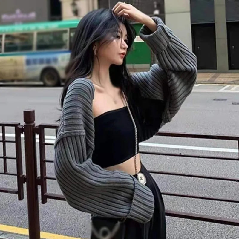 Open Front Solid Color WomenBolero Shrug Cardigan Cropped Casual Bolero for Everyday Date Nights Parties