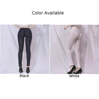 Women's Transparent Leggings Pantyhose High Elastic Sheer Thin