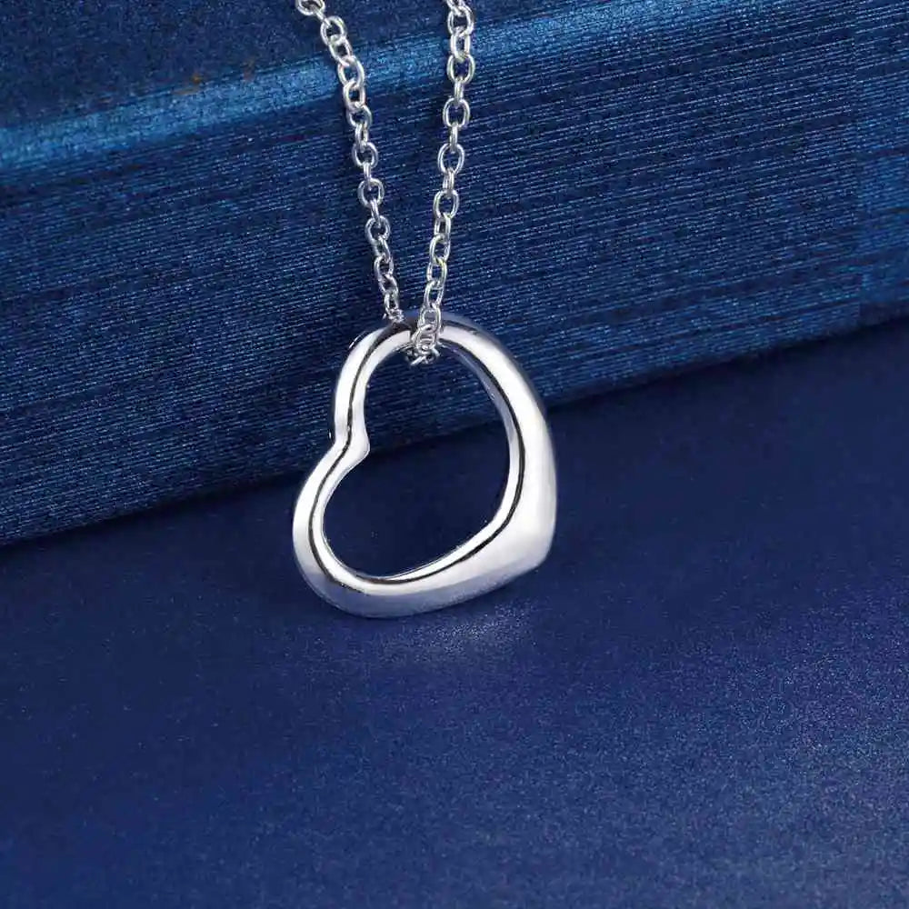 Original 925 sterling silver Pretty heart bracelets necklaces for women fashion designer party wedding Jewelry sets holiday gift