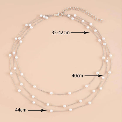2022 NEW Party Wedding Necklace For Women Gold Color Sparkling Clavicle Multilayer Chain Choker Necklace Jewelry Valentine's Day G
