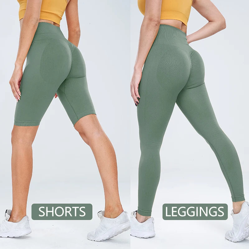 NORMOV Women Seamless Yoga Pants High Waist Sports Gym Leggings Push Up Female Fitness Sexy Leggings Slim Workout Legging