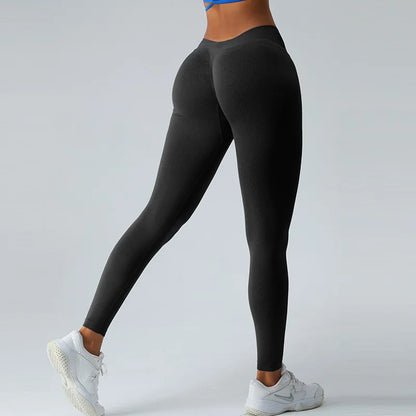 Seamless Push Up Sport Back V Butt Scrunch Leggings Women Workout Gym Clothing Women Training Tights Fitness Yoga Pants Leggings