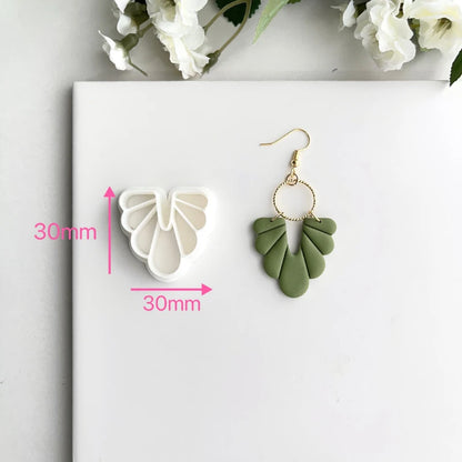 Multilevel Line Design Polymer Clay Cutters Geometry Empty Soft Pottery Mold DIY Handmade Earring Jewelry Cutting Mould Tools