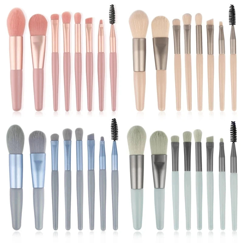 8 Pcs Makeup Brush Set Makeup